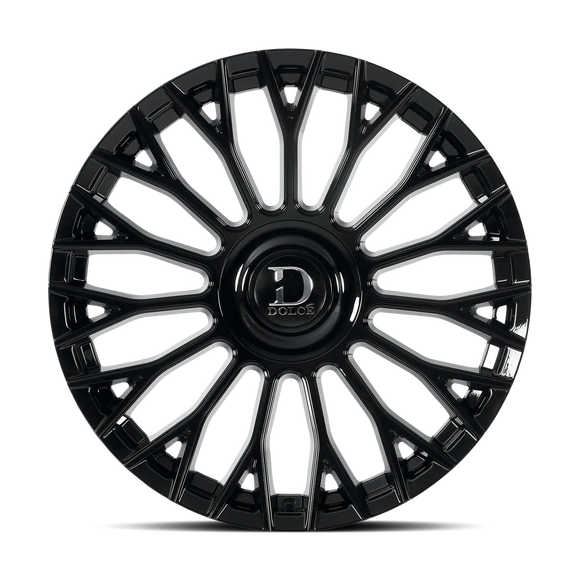22x9 Dolce ROMA Glossy Black Wheel 5x112 ET35 CB73.1