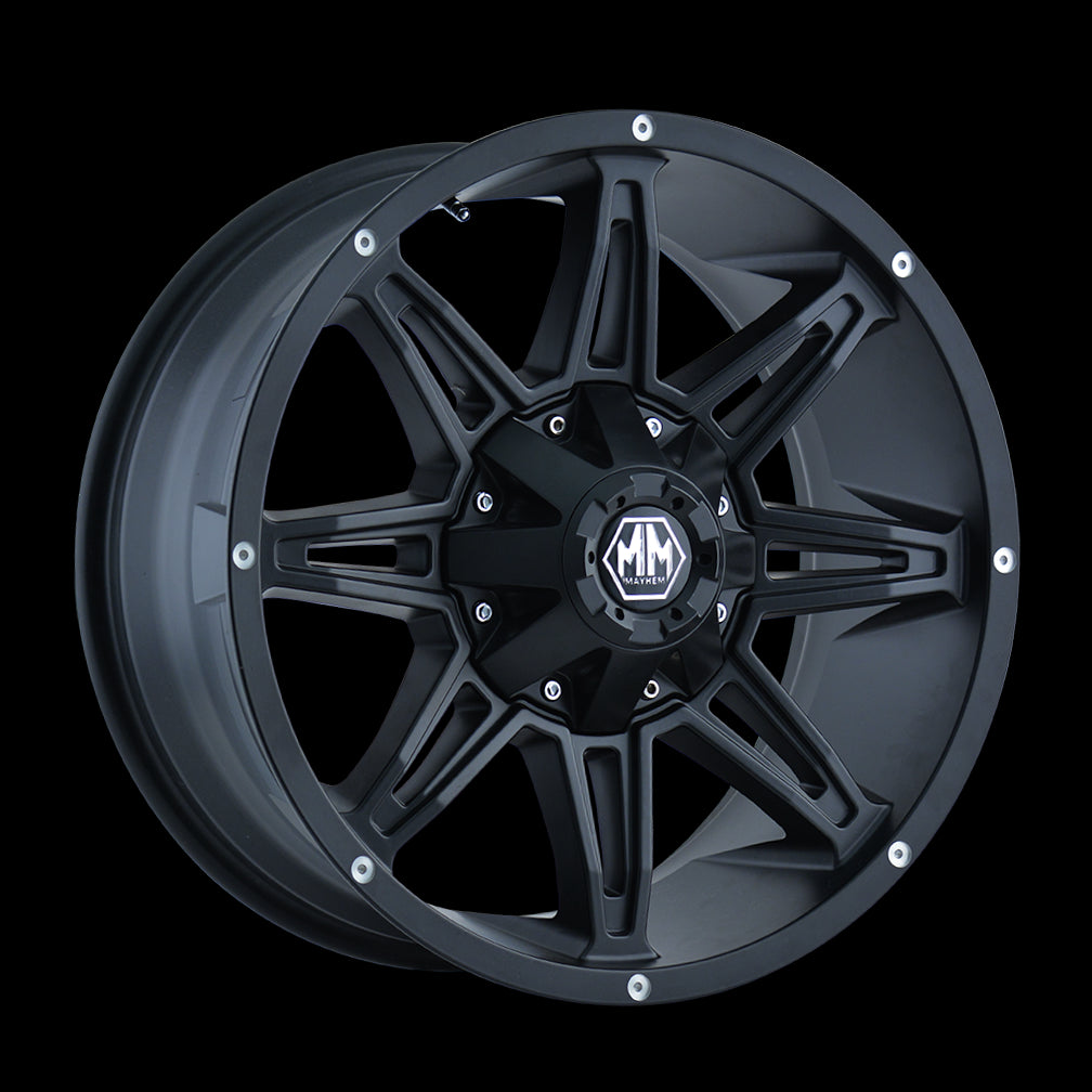 17x9 Mayhem Rampage Black-Matte Wheel/Rim 5x127 8090-7952MB18