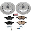PowerStop Genuine Geomet Coated Rotor and Carbon-Fiber Ceramic Brake Pad Kit
