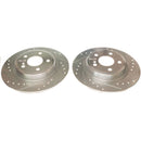 PowerStop Evolution Drilled Slotted Rotors Pair Rear For MB B Electric Drive