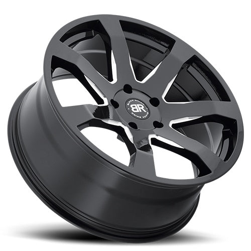 20X8.5 Black Rhino Mozambique Wheel/Rim Gloss Black 6X135 20-8.5 6-135