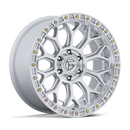 17x8.5 Fuel Off-Road FC901 Talon Gloss Silver Machined Face 6x139.7 ET25 Wheel