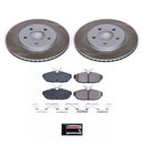 PowerStop Semi-Coated Rotor and Low-Dust Ceramic Brake Pad Kit