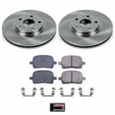 PowerStop OE Stock Replacement Low-Dust Ceramic Brake Pad and Rotor Kit