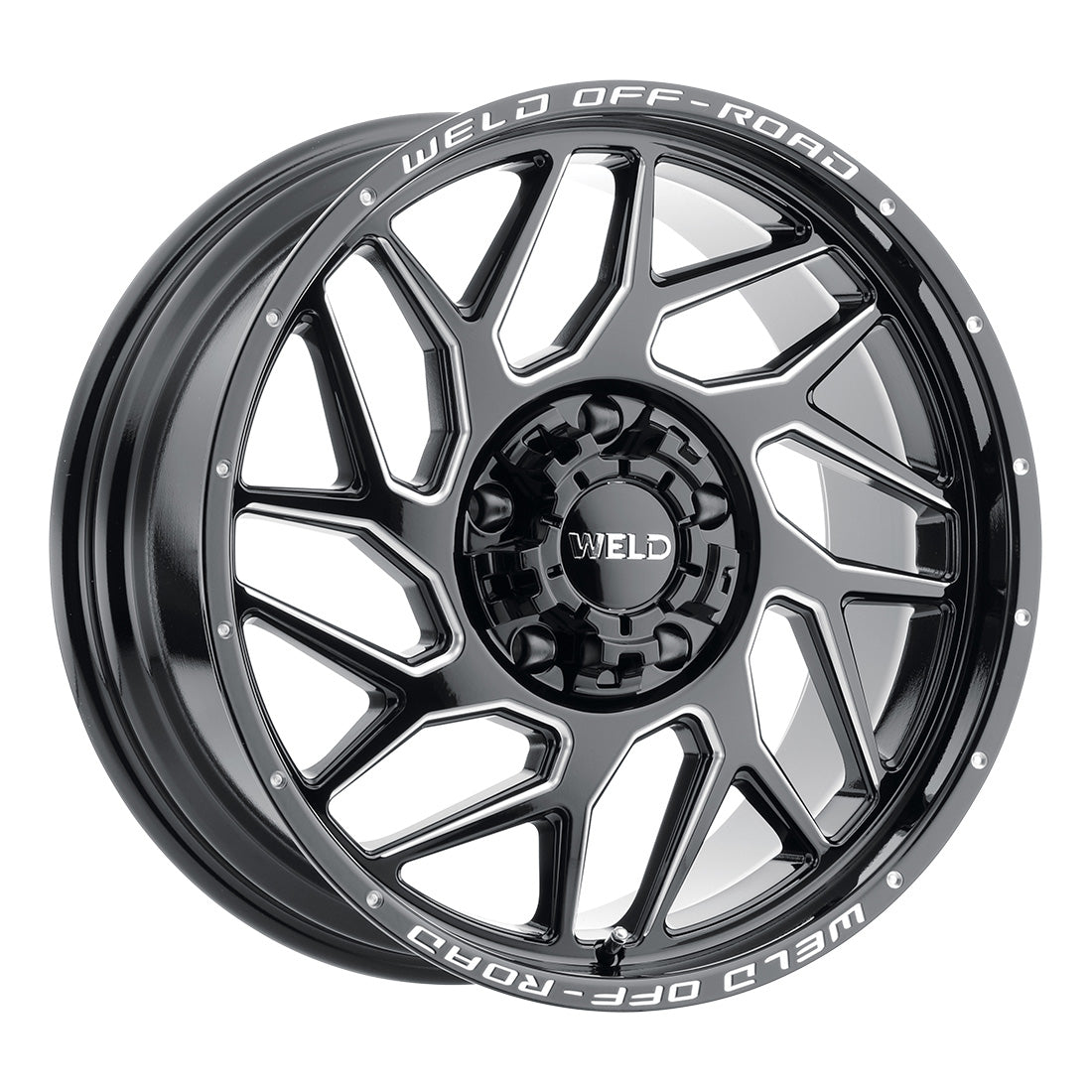 20x10 WELD Off-Road Fulcrum Black Mill 5x139.7 5x150 5x5.5 ET13 Wheel Rim