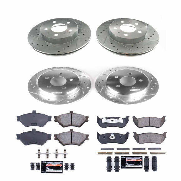 PowerStop Z23 Daily Driver Carbon-Fiber Ceramic Brake Pad and Drilled & Slotted