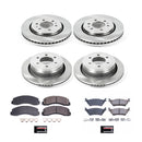 PowerStop OE Stock Replacement Low-Dust Ceramic Brake Pad and Rotor Kit