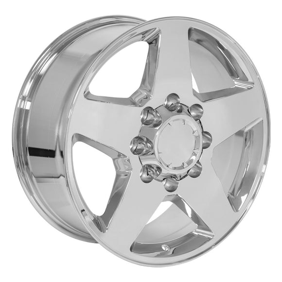 20" Replica Wheel CV91B 8 Lug Fits Chevrolet Rim 20x8.5 Chrome Wheel