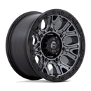 17x9 Fuel Off-Road D825 Traction Matte Gunmetal Black Ring 6x139.7 ET1 Wheel