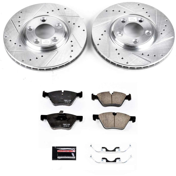 PowerStop Z23 Daily Driver Carbon-Fiber Ceramic Brake Pad and Drilled & Slotted