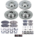 PowerStop OE Stock Replacement Low-Dust Ceramic Brake Pad and Rotor Kit