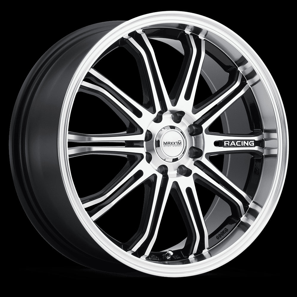 16x7 Maxxim Ferris Black/Machined Face 4x100 4x114.3 4x4.5 ET40 Wheel Rim