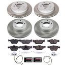 PowerStop Semi-Coated Rotor and Low-Dust Ceramic Brake Pad Kit