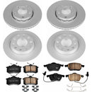 PowerStop Genuine Geomet Coated Rotor and Carbon-Fiber Ceramic Brake Pad Kit