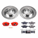 PowerStop Z23 Daily Driver Carbon-Fiber Ceramic Pads Drilled & Slotted Rotor & C