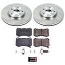 PowerStop OE Stock Replacement Low-Dust Ceramic Brake Pad and Rotor Kit