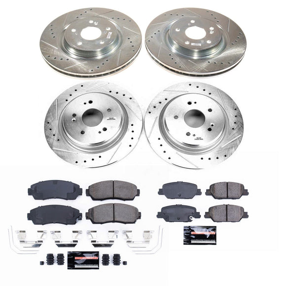 PowerStop Z23 Daily Driver Carbon-Fiber Ceramic Brake Pad and Drilled & Slotted