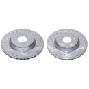 PowerStop Evolution Drilled Slotted Rotors Pair Front For Chevrolet Corvette