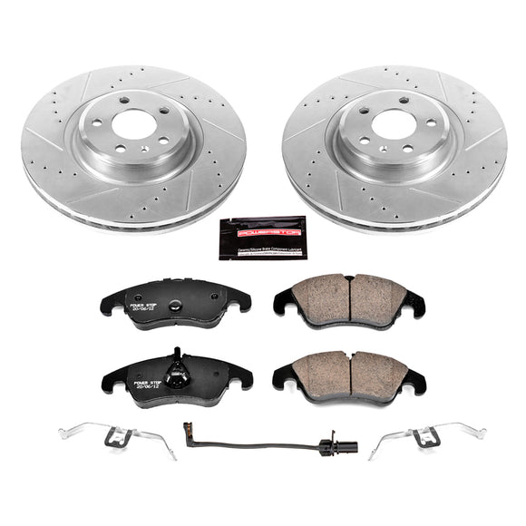 PowerStop Z23 Daily Driver Carbon-Fiber Ceramic Brake Pad and Drilled & Slotted