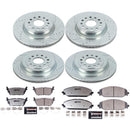 PowerStop Z36 Carbon-Fiber Ceramic Brake Pad with Drilled and Slotted Rotor Kit