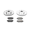 PowerStop Z23 Daily Driver Carbon-Fiber Ceramic Brake Pad and Drilled & Slotted