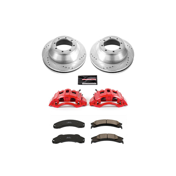 PowerStop Z23 Daily Driver Carbon-Fiber Ceramic Pads Drilled & Slotted Rotor & C