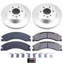 PowerStop Genuine Geomet Coated Rotor and Low-Dust Ceramic Brake Pad Kit