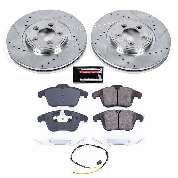 PowerStop Z23 Daily Driver Carbon-Fiber Ceramic Brake Pad and Drilled & Slotted