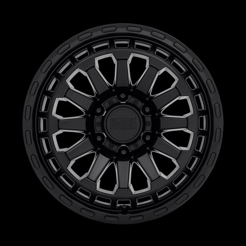 17X8.5 Black Rhino RAID Matte Black 6X139.7 ET-18 wheel/rim