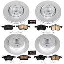 PowerStop Genuine Geomet Coated Rotor and Carbon-Fiber Ceramic Brake Pad Kit