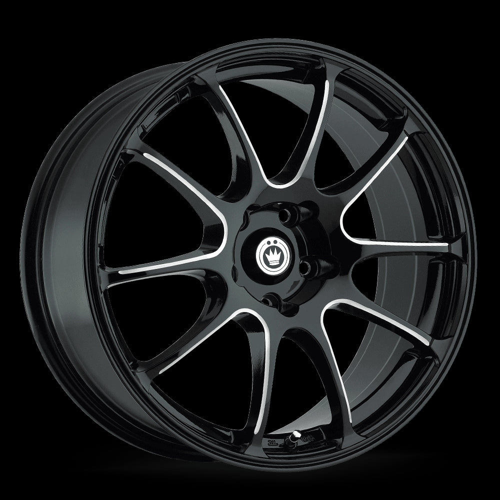 17x7 Konig Illusion Black Wheel/Rim 4x100 4-100 17-7 ET40 - 0