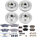PowerStop Genuine Geomet Coated Rotor and Carbon-Fiber Ceramic Brake Pad Kit
