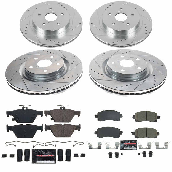 Z23 Daily Driver Carbon-Fiber Ceramic Brake Pad and Drilled & Slotted Rotor Kit