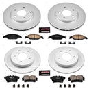 PowerStop Genuine Geomet Coated Rotor and Low-Dust Ceramic Brake Pad Kit