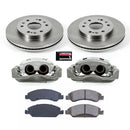 PowerStop OE Stock Replacement Low-Dust Ceramic Brake Pad, Rotor and Caliper Kit