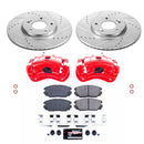 PowerStop Z23 Daily Driver Carbon-Fiber Ceramic Pads Drilled & Slotted Rotor & C