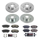PowerStop Z23 Daily Driver Carbon-Fiber Ceramic Brake Pad and Drilled & Slotted