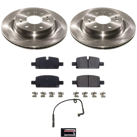 PowerStop OE Stock Replacement Low-Dust Ceramic Brake Pad and Rotor Kit
