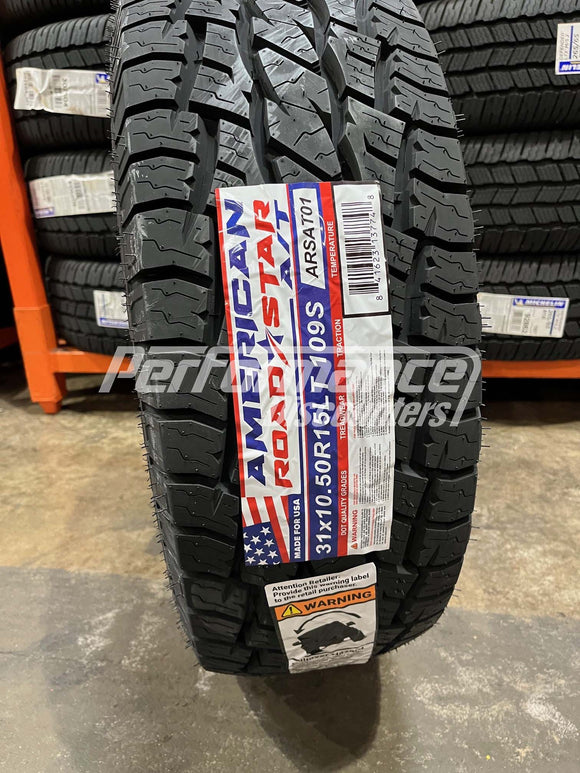 31x10.50R15 American Roadstar A/T 109S BSW C 31 10.5 15 31105015