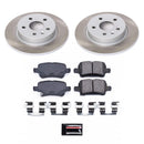 PowerStop Semi-Coated Rotor and Low-Dust Ceramic Brake Pad Kit