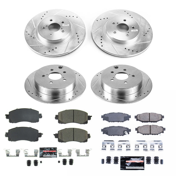 PowerStop Z23 Daily Driver Carbon-Fiber Ceramic Brake Pad and Drilled & Slotted