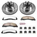 PowerStop Z36 Carbon-Fiber Ceramic Brake Pad with Drilled and Slotted Rotor Kit