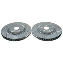 PowerStop Evolution Drilled Slotted Rotors Pair Front For Ford Edge
