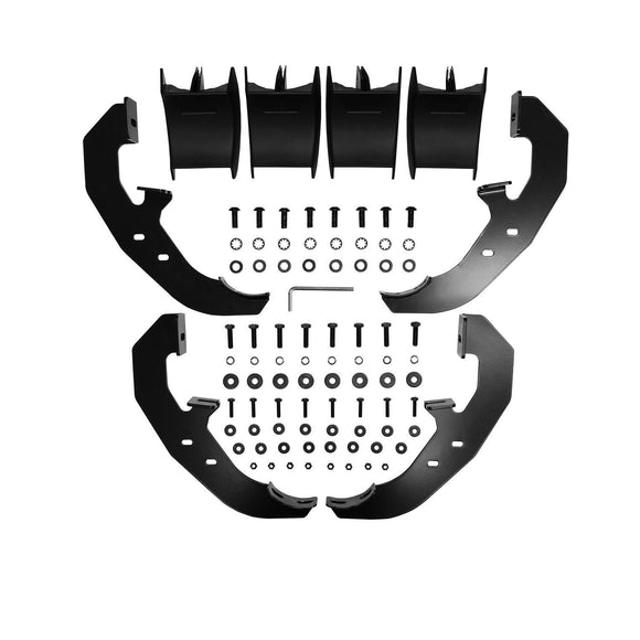 Westin PRO TRAXX 4 Oval Nerf Step Bars Powder Coated Black Steel 21-24115