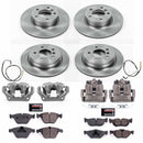PowerStop OE Stock Replacement Low-Dust Ceramic Brake Pad, Rotor and Caliper Kit