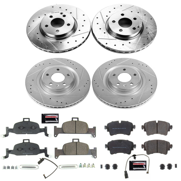 PowerStop Z23 Daily Driver Carbon-Fiber Ceramic Brake Pad and Drilled & Slotted