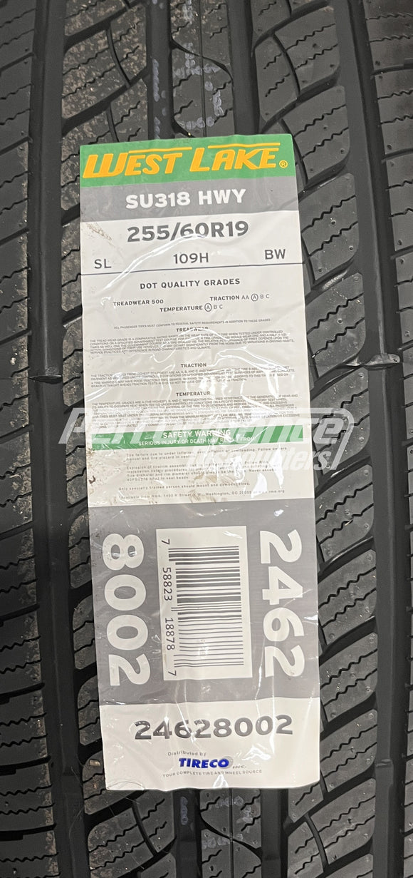 Westlake SU318 HT Tire 255/60R19 109H BSW SL 255 60 19 2556019