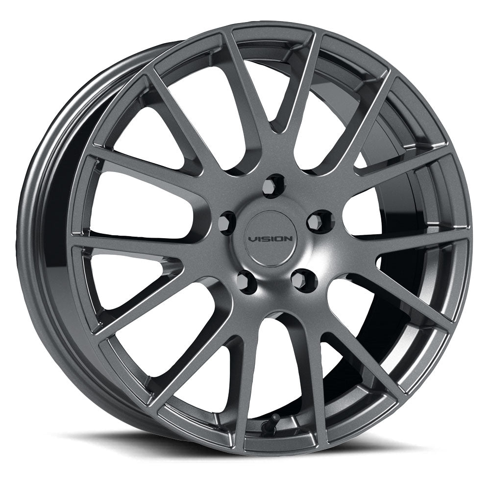 Vision 18 Gloss Black 15x6.5 4x100 ET 38 73.1mm wheel/rim