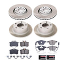 PowerStop Semi-Coated Rotor and Low-Dust Ceramic Brake Pad Kit
