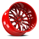 Vision 402 Riot Red Tint Milled Spoke 22X12 6x5.5 6x139.7 ET-51 Wheel/Rim